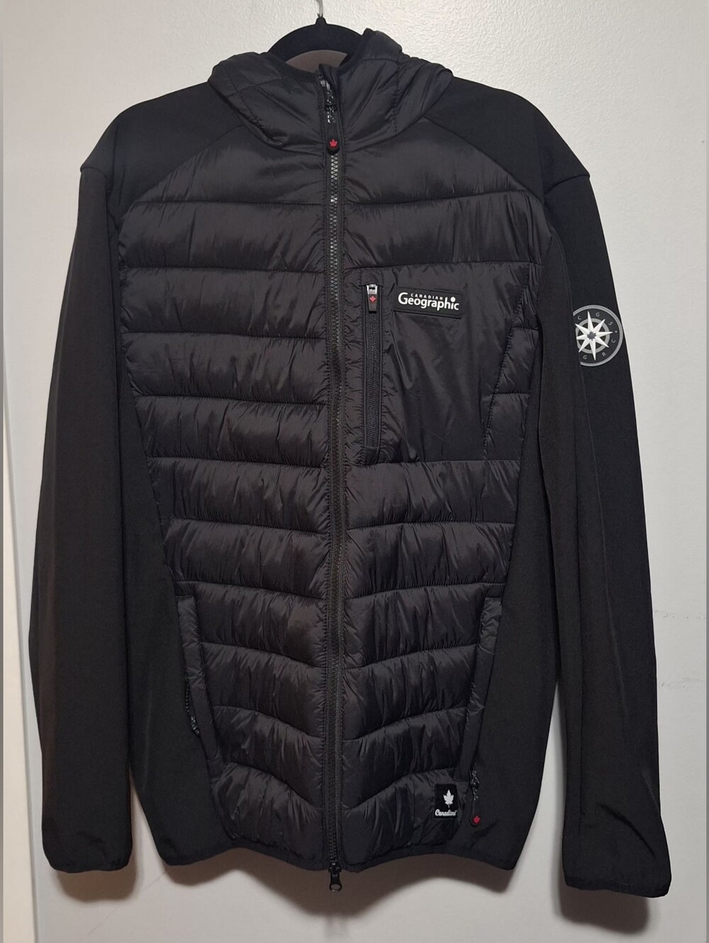 Small Nwot Men's Black Puffer Hooded Jacket